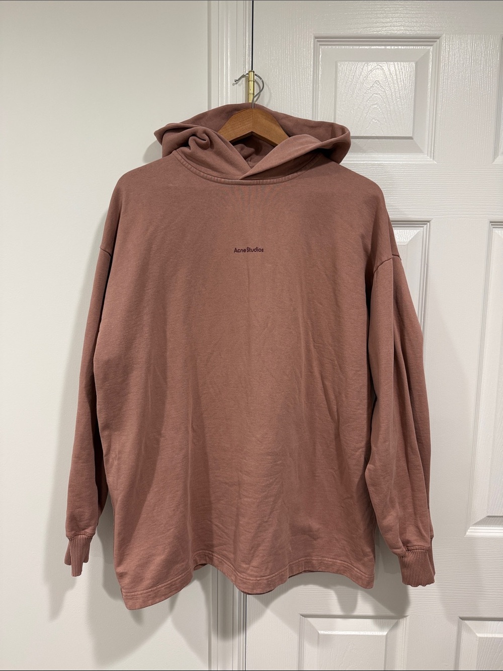 Acne Studios Rosewood Pinkish-Brown Hoodie